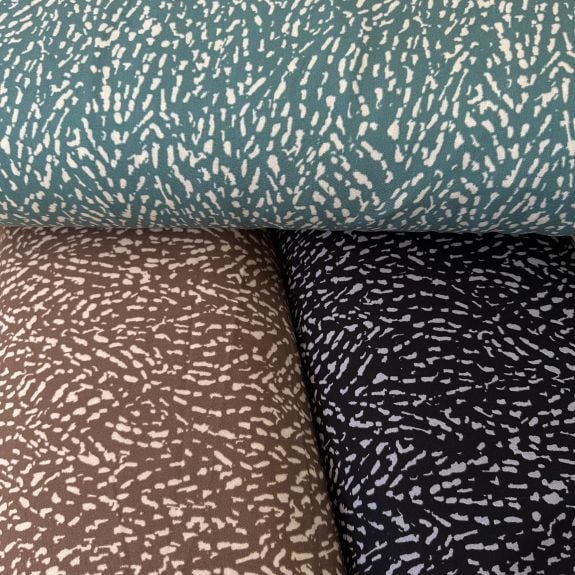 Sıçratma Desen Viskon Kumaş