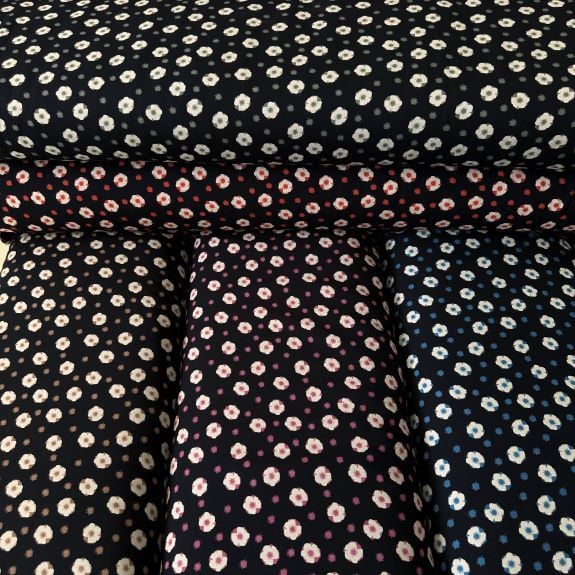 Minik Papatyalı Viskon kumaş