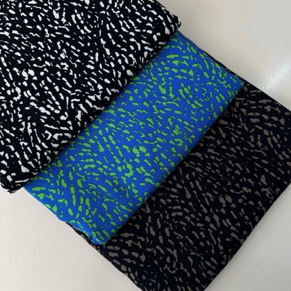 Noktalı Viskon Kumaş