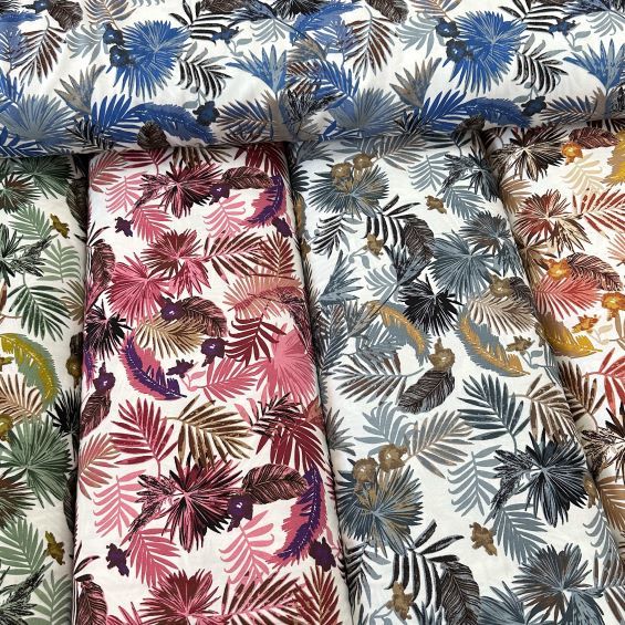 Palmiye Yaprağı Viskon Kumaş