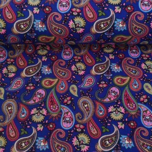 Modern Şal Desenli Divitin-Pazen Kumaş Saks