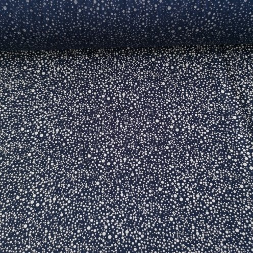 Sıçratma Tek En Viskon Kumaş Lacivert