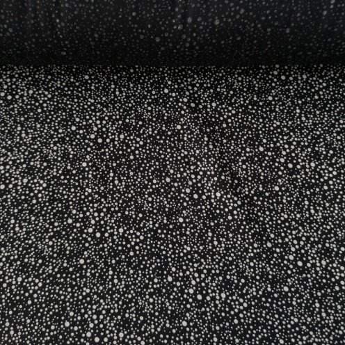 Sıçratma Tek En Viskon Kumaş Siyah