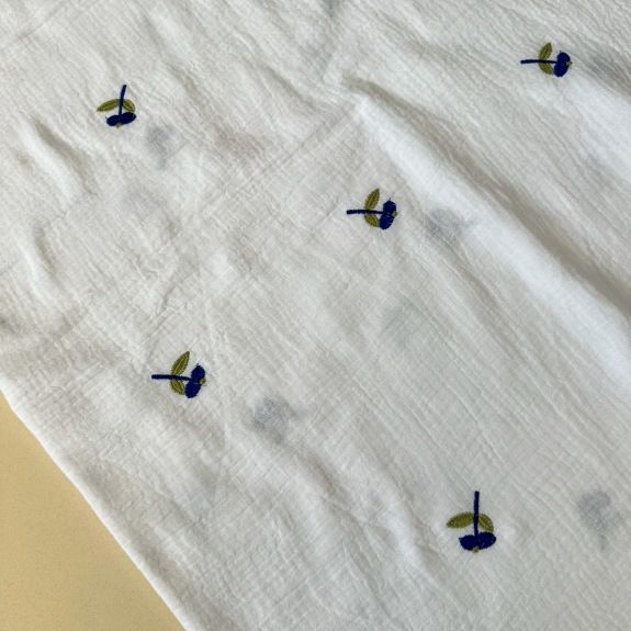 Nakışlı Double Müslin Bezi Saks