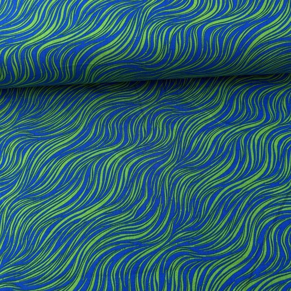 Fırça Desen Viskon Kumaş Yeşil