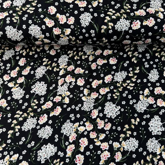 Yaz Neşesi Viskon Kumaş Sarı