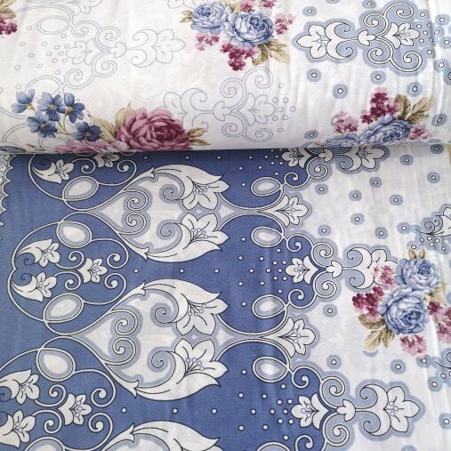 İndigo Güller Polycotton Poplin