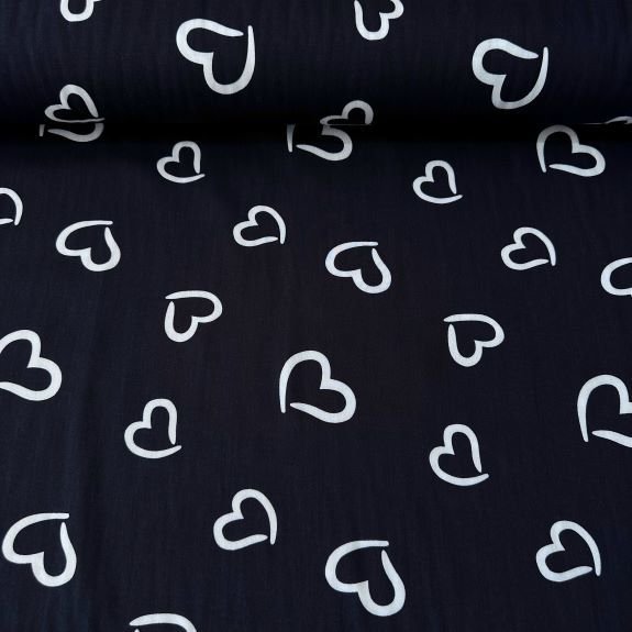 Minik Kalpli Viskon Kumaş Lacivert