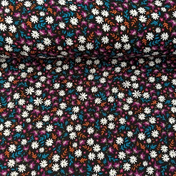 Violet Viskon Kumaş Siyah