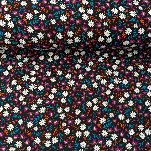 Violet Viskon Kumaş Siyah