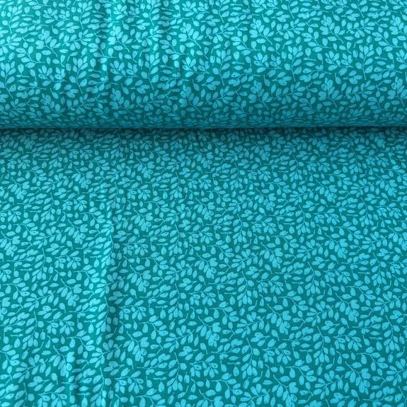 Anemon Viskon Kumaş Mavi