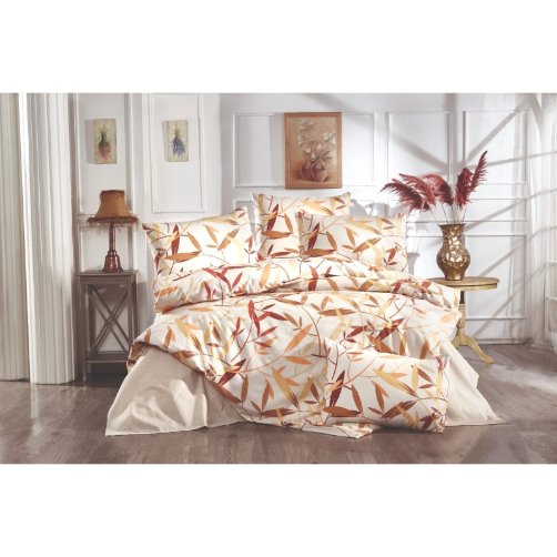 Büyük Yapraklar Polycotton Poplin Kumaş