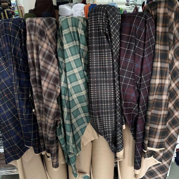 Kareli Süet Kumaşlar