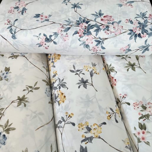 Sarmaşık Minik Çiçekler Poplin Kumaş