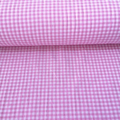 Açık Pembe Pötikareli Zefir Kumaş