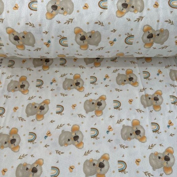 Bej Tatlı Koala Pazen Kumaş