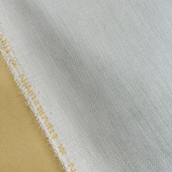 Etuval Beyaz Simli Linen Keten