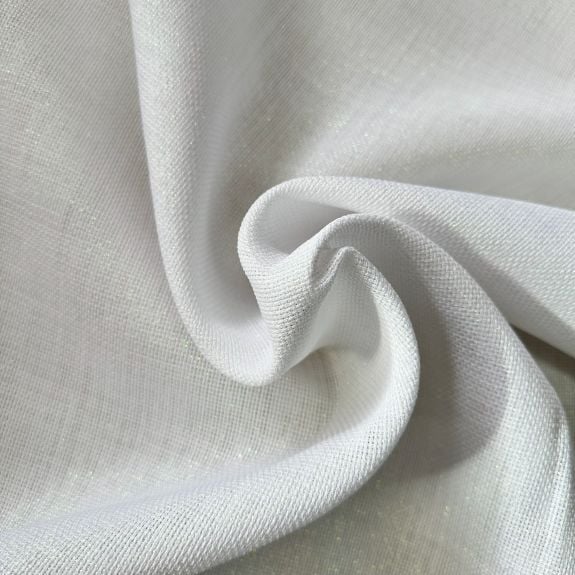 Etuval Beyaz Simli Linen Keten