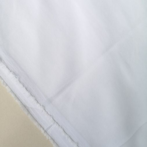 Beyaz Likralı Gabardin Kumaş
