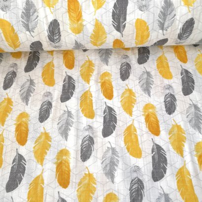 Tüyler Poplin Kumaş Sarı