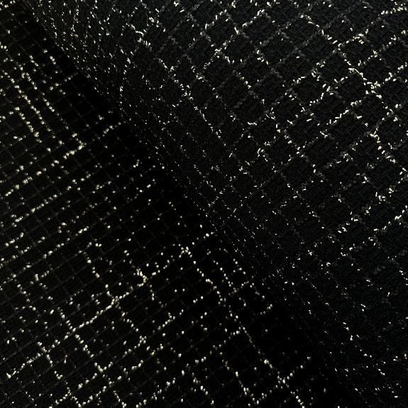 Siyah Gold Simli Chanel