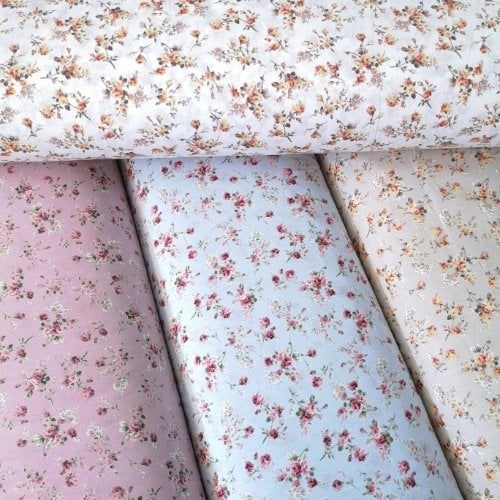 Çıtır Çiçekli Poplin Kumaş