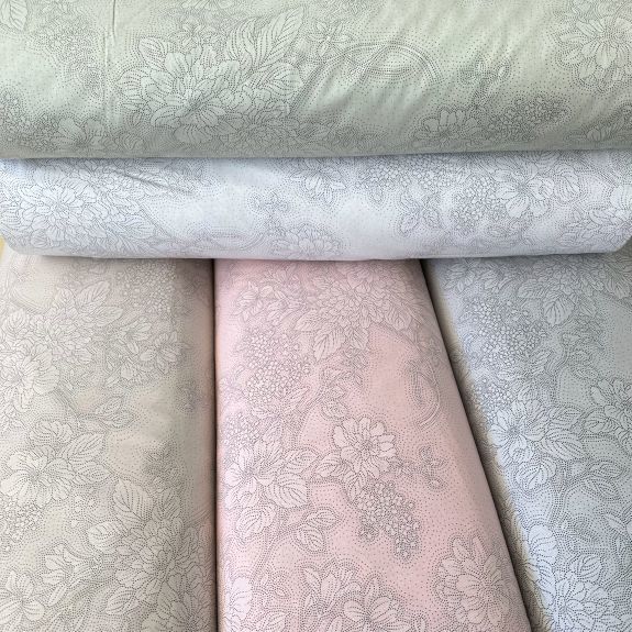 Geometrik Çiçek poplin Kumaş