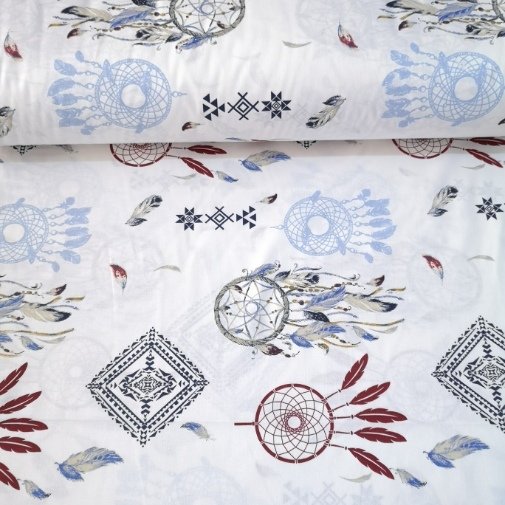 Düş Kapanı Poplin Mavi