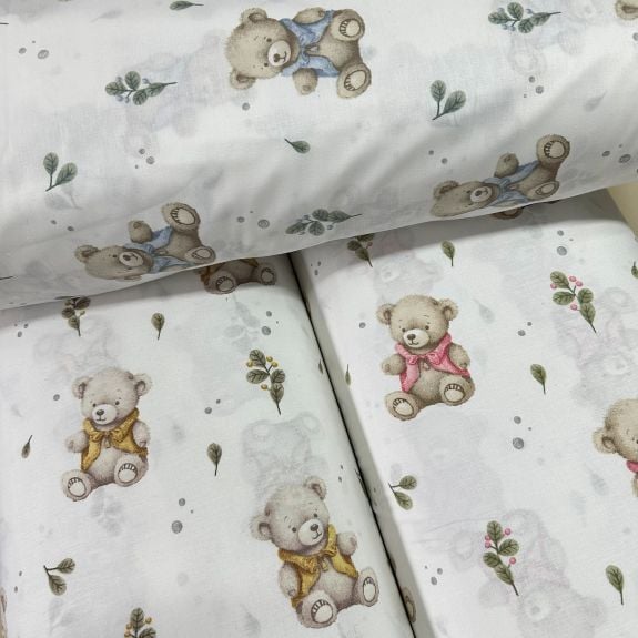 Sevimli Ayıcık Poplin Kumaş