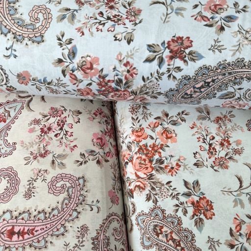 Soft Şal Deseni Poplin Kumaş