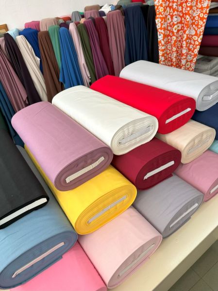 Kırmızı Polycotton Kumaş