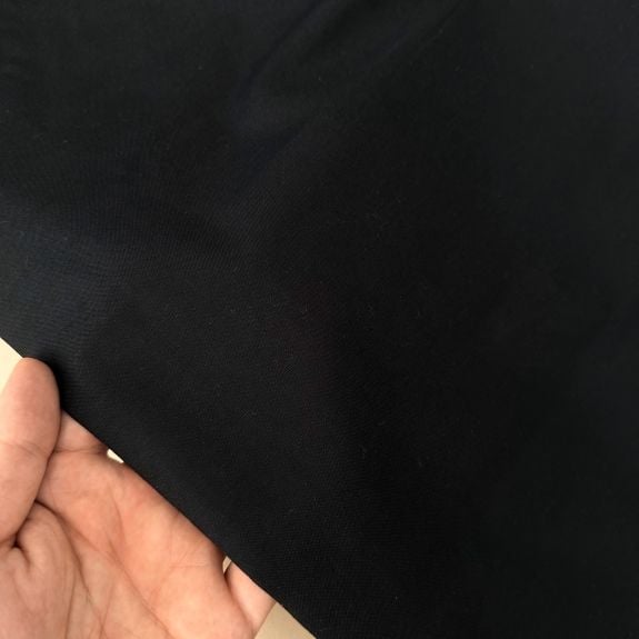 Siyah Polycotton Kumaş