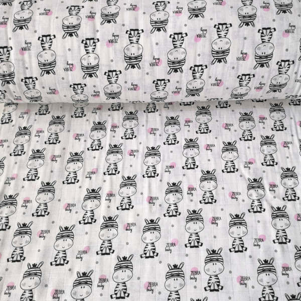 Minik Zebra Müslin Bezi