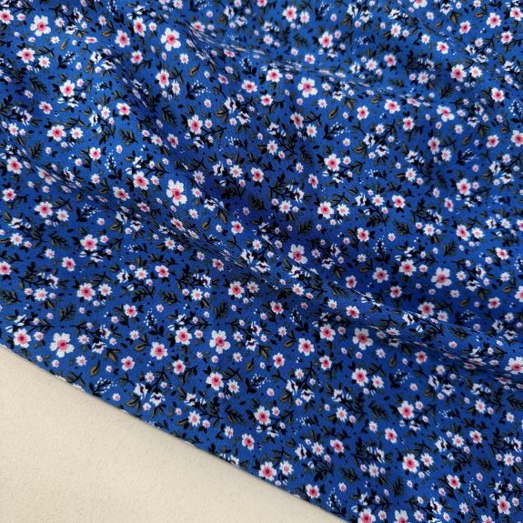 Çıtır Menekşe Viskon kumaş Mavi