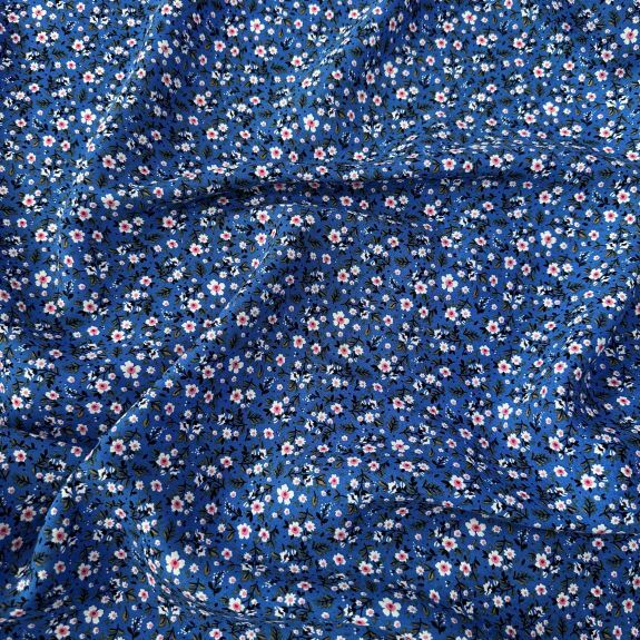 Çıtır Menekşe Viskon kumaş Mavi