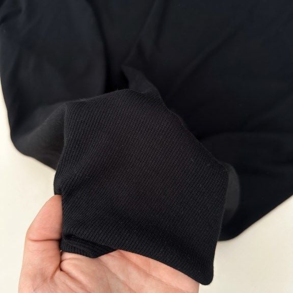 Siyah Kaşkorse (Ribana) Kumaş