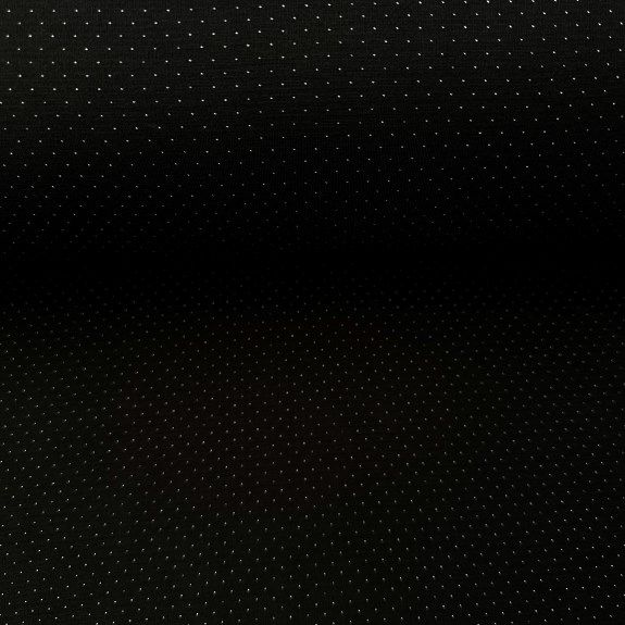 Knitted İki İplik Penye Kumaş Siyah