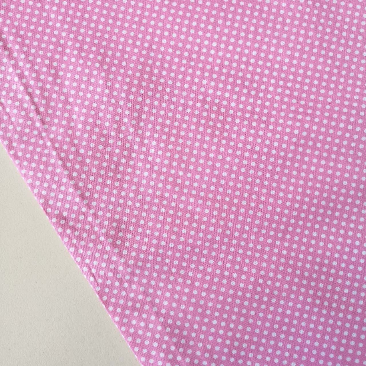 Puanlı Poplin Kumaşlar Pembe