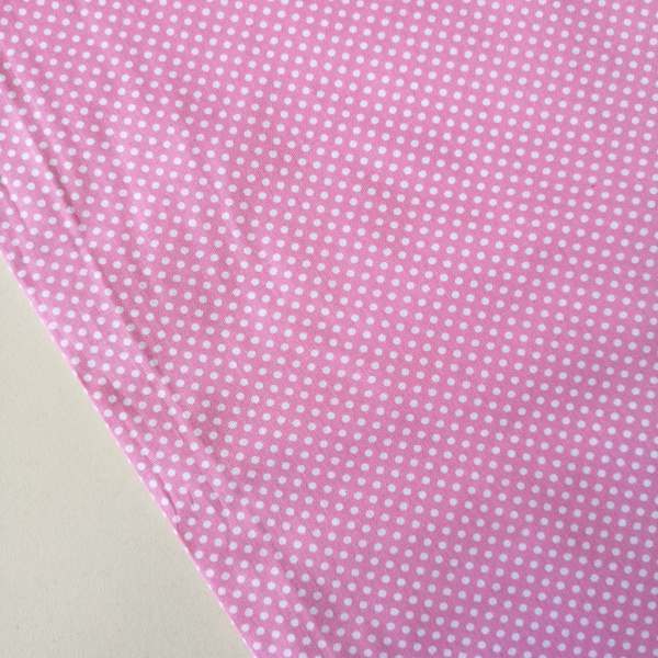 Puanlı Poplin Kumaşlar Pembe