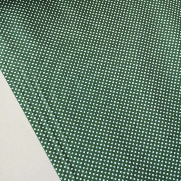 Puanlı Poplin Kumaşlar Yeşil