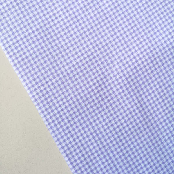 Pötikareli Poplin Kumaşlar Lila