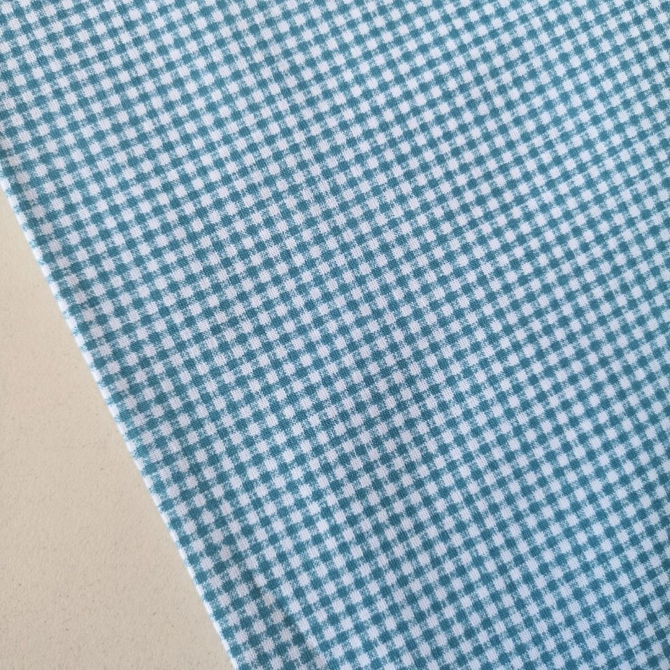 Pötikareli Poplin Kumaşlar Mint