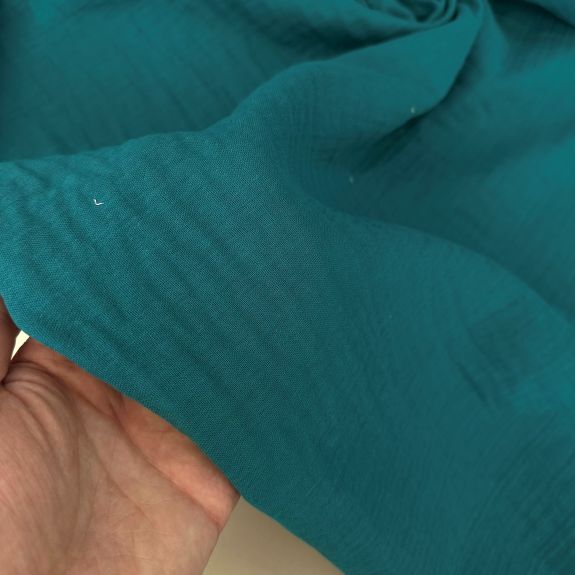 Petrol Yeşili Double Müslin Bezi