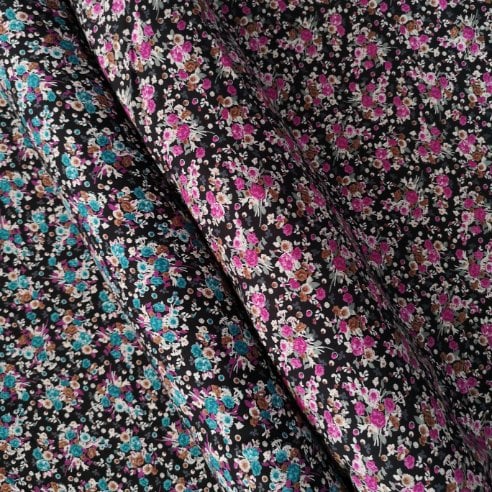 Çiçek Buketi Tek En Viskon Kumaş