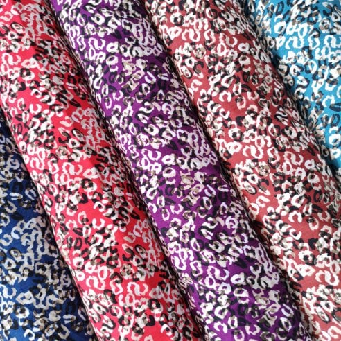 Geometrik Desenli Tek En Viskon Kumaş