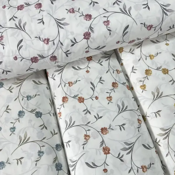 Buket Karanfiller Poplin Kumaş