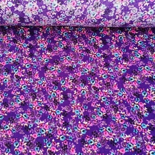 Minik Deste Çiçekler Tek En Viskon Mor