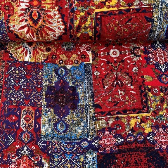 Moroc Viskon Kumaş Kırmızı