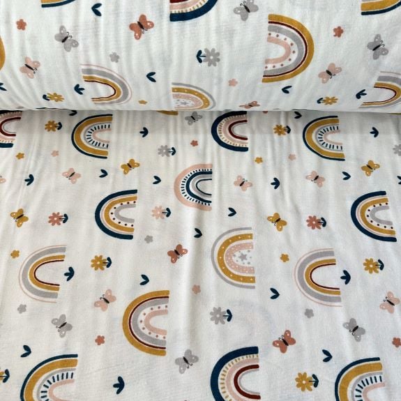 Gök Kuşağı Pazen Kumaş Pudra