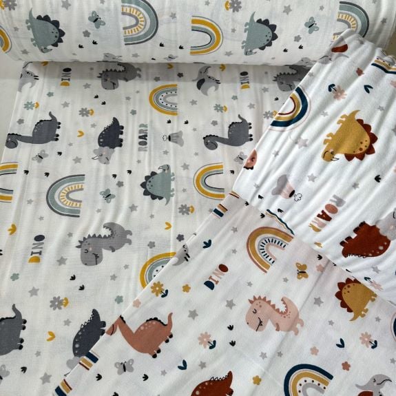 Tatlı Dinazorlar Pazen Kumaş